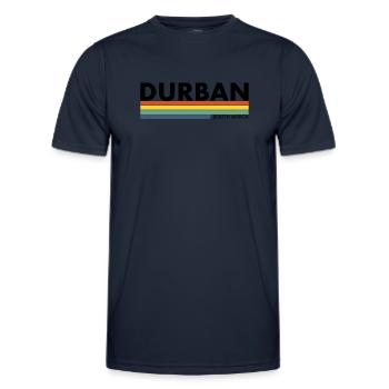 Durban Afrique du Sud Rétro Afrique du Sud Afrique du Sud - T-shirt sport Homme - bleu marine - Devant - AI Model Male 178 dark (178cm)