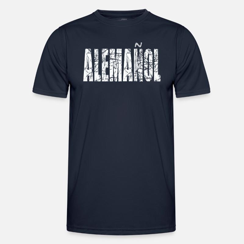Deutsch-Spanier Spanisch deutsch-spanisch Geschenk - Männer Funktions-T-Shirt - Navy