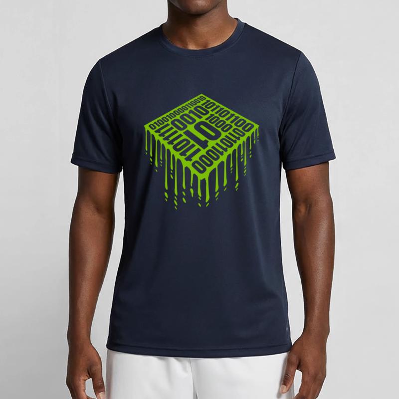 Binary Code Program Language Men's Functional T-Shirt