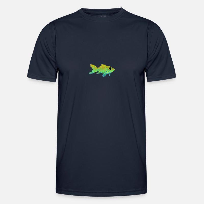 Psychedelic Fish Alien LSD 420 Goa Psytrance Men's Functional T-Shirt