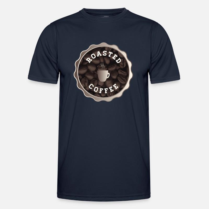 Roasted Coffee Sign - Men's Functional T-Shirt - navy