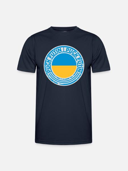Conception du logo Puck Futin - T-shirt sport Homme - bleu marine