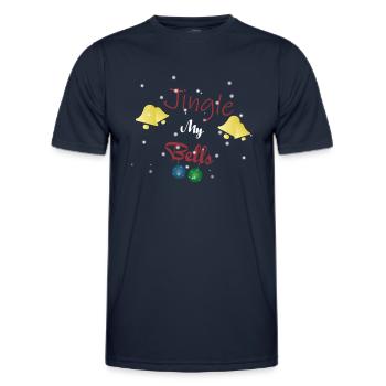 Jingle My Bells - Men's Functional T-Shirt - navy - Front - AI Model Male 178 dark (178cm)
