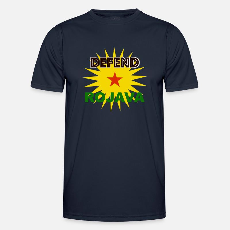 Defend Rojava - Men's Functional T-Shirt - navy