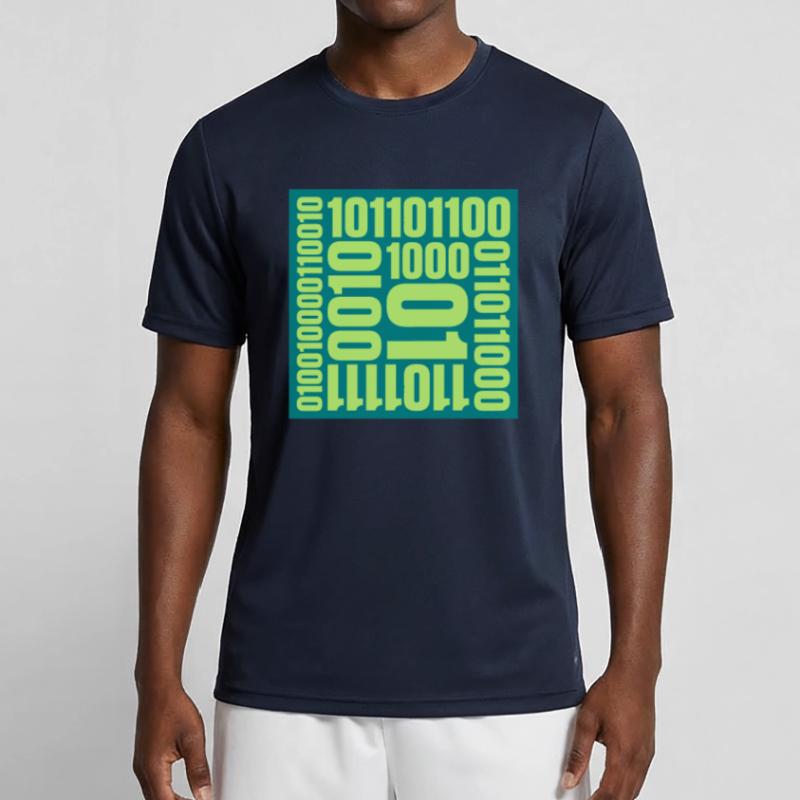 Langage de programme de code binaire T-shirt sport Homme
