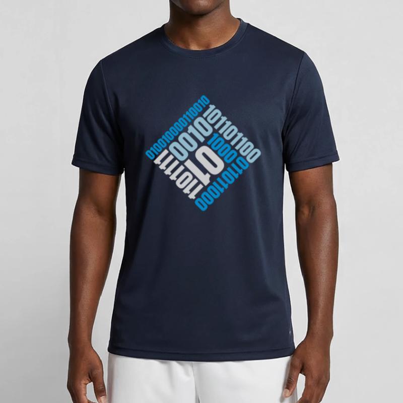 Binär Code Programm Sprache Männer Funktions-T-Shirt