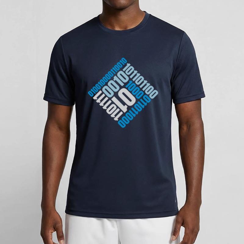 Binary Code Program Language Men's Functional T-Shirt