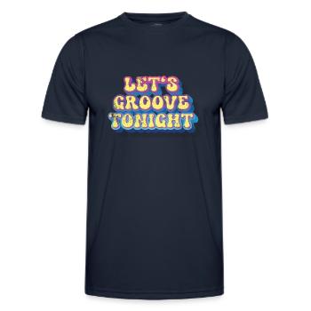 Groove ce soir - T-shirt sport Homme - bleu marine - Devant - AI Model Male 178 dark (178cm)