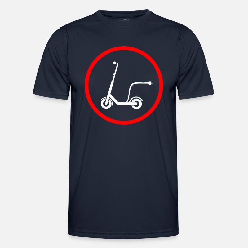 E-Scooter E-Roller Scooter - Men's Functional T-Shirt - navy