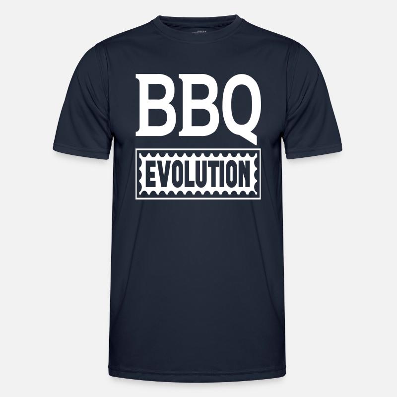 BBQ Evolution - Men's Functional T-Shirt - navy