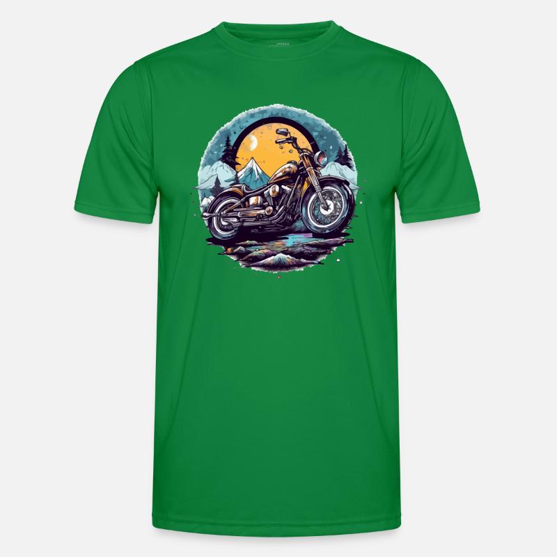 Motorcycle chopper Men's Functional T-Shirt