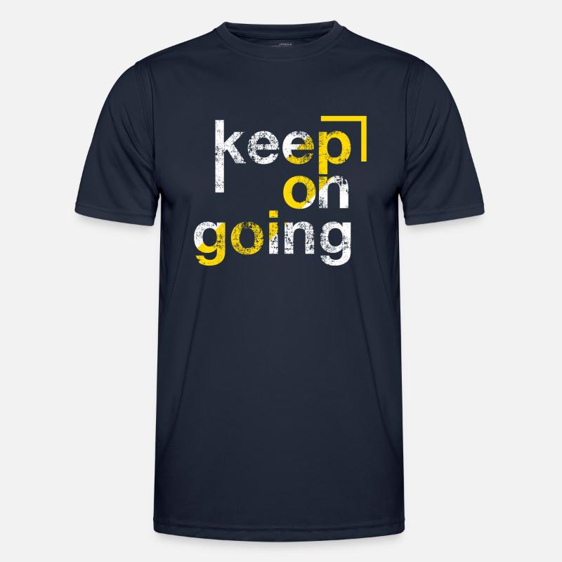 keep on going, Perseverance - Men's Functional T-Shirt - navy