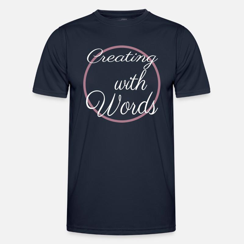 writing inspiration statement innovative ideas - Men's Functional T-Shirt - navy