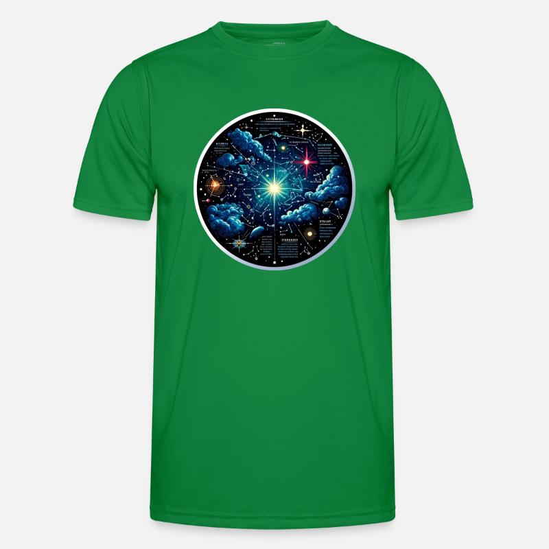 Constellations Star Map Men's Functional T-Shirt