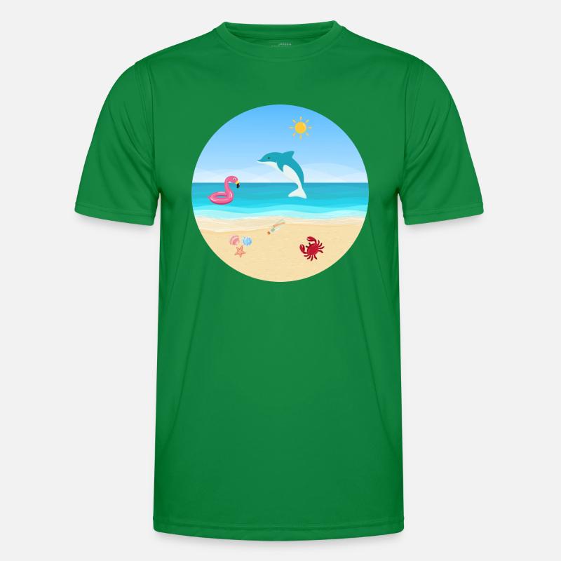Conception de plage T-shirt sport Homme