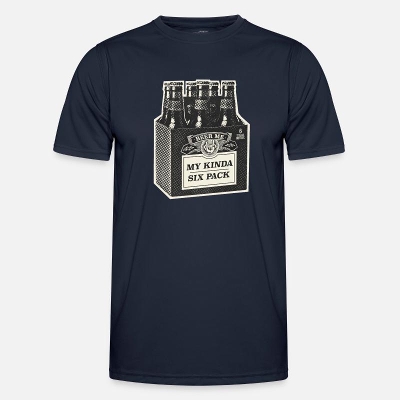 My Kinda Six Pack - Männer Funktions-T-Shirt - Navy