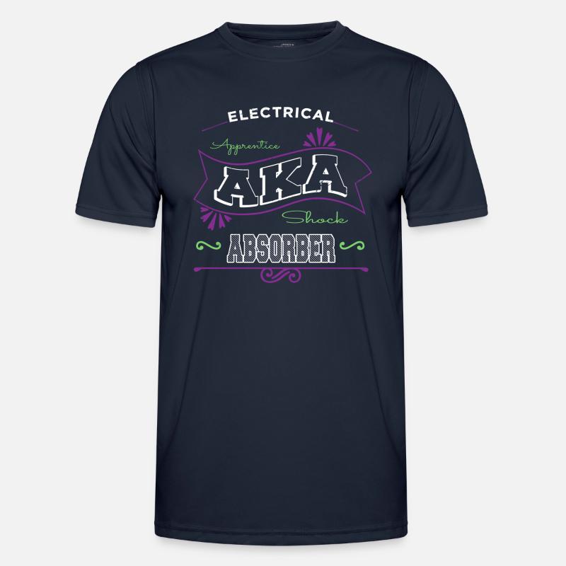 electrical engineering electrical engineer lineman - Men's Functional T-Shirt - navy