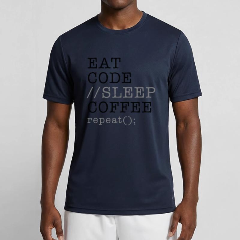 Informatique Python Programmeur Manger Code Sommeil T-shirt sport Homme