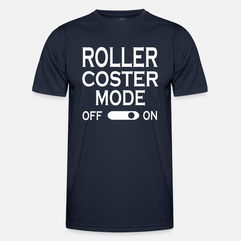 Rollercoaster Roller Coaster - Men's Functional T-Shirt - navy