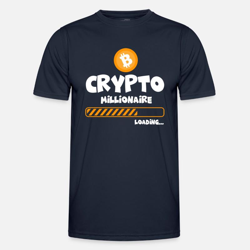 Crypto Millionaire - loading - Men's Functional T-Shirt - navy