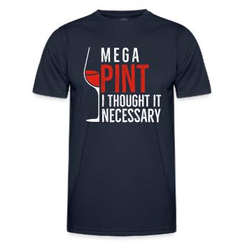 Mega Pint J’ai pensé que c’était nécessaire - T-shirt sport Homme - bleu marine - Devant - AI Model Male 178 dark (178cm)