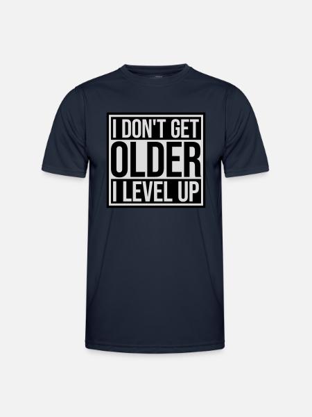 get older level up - Men's Functional T-Shirt - navy
