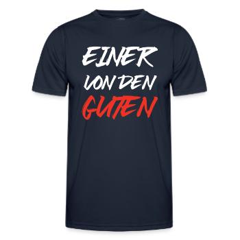 Einer von den Guten - Männer Funktions-T-Shirt - Navy - Vorne - AI Model Male 178 dark (178cm)