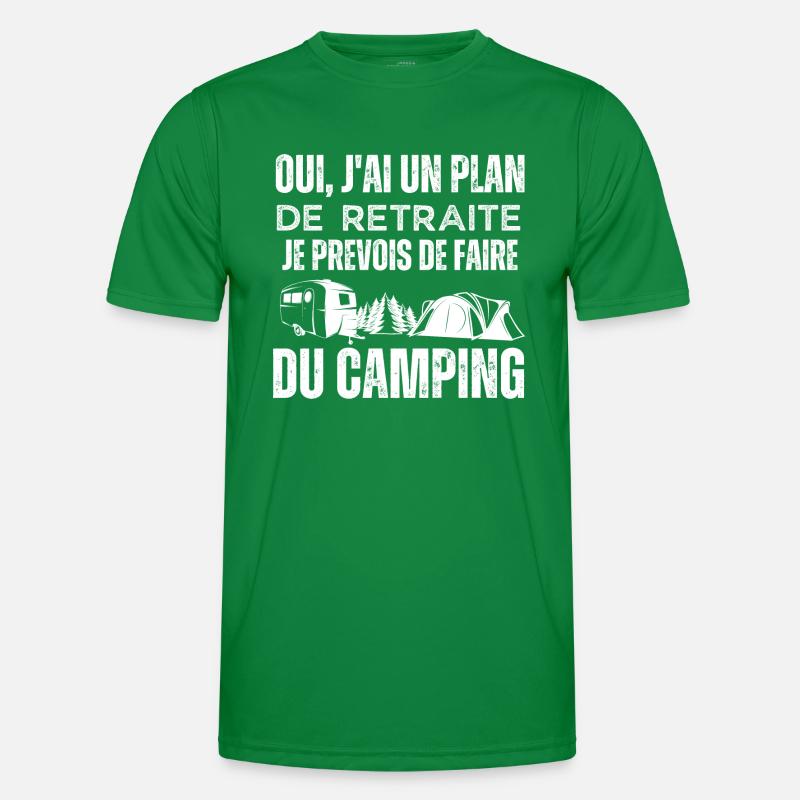 Camping plan de retraite T-shirt sport Homme