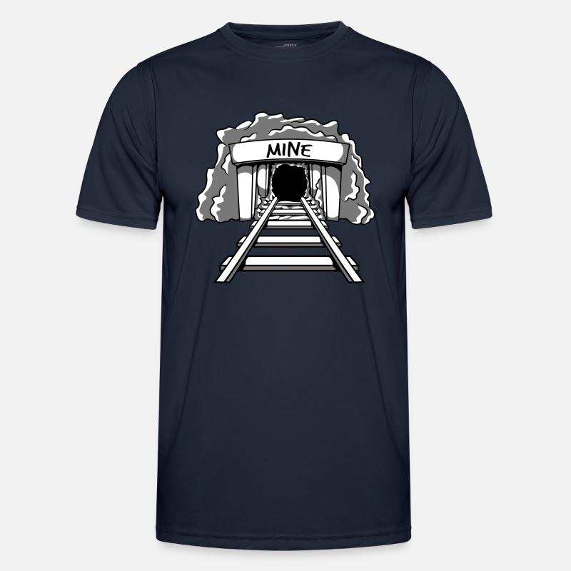 Bergbau Mine Eingang Männer Funktions-T-Shirt