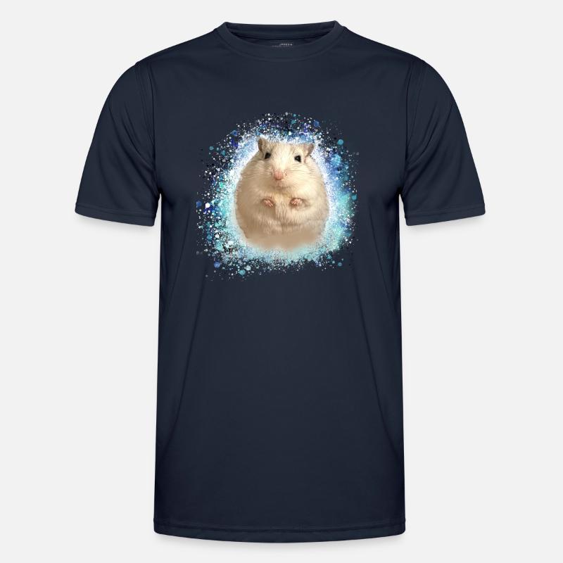 Jumping mouse,mouse,graffiti,painting,shrew - Men's Functional T-Shirt - navy