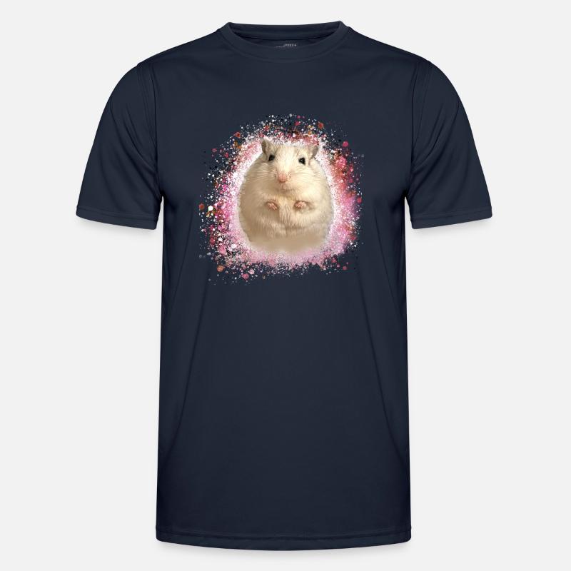 Jumping mouse,mouse,graffiti,painting,shrew - Men's Functional T-Shirt - navy