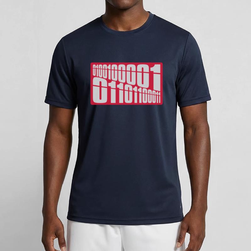 Binary Code Program Language Men's Functional T-Shirt