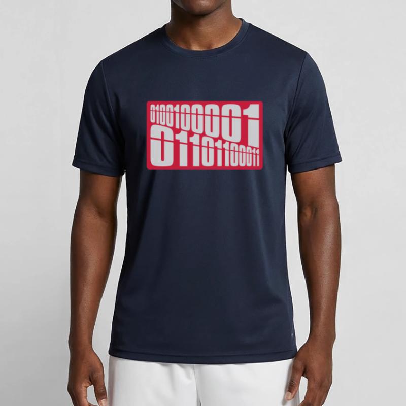 Langage de programme de code binaire T-shirt sport Homme