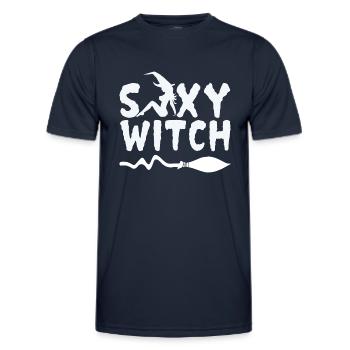 Sexy Witch Geschenk zur Walpurgisnacht Halloween - Männer Funktions-T-Shirt - Navy - Vorne - AI Model Male 178 dark (178cm)