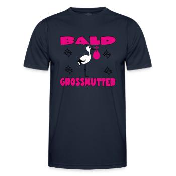 BALD GROSSMUTTER - Men's Functional T-Shirt - navy - Front - AI Model Male 178 dark (178cm)