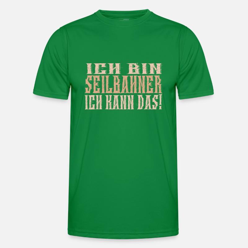 Ich bin Seilbahner Männer Funktions-T-Shirt