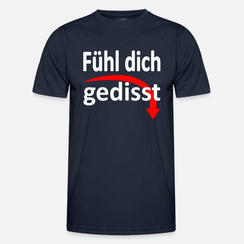 Fühl dich gedisst - Version 3 - Männer Funktions-T-Shirt - Navy