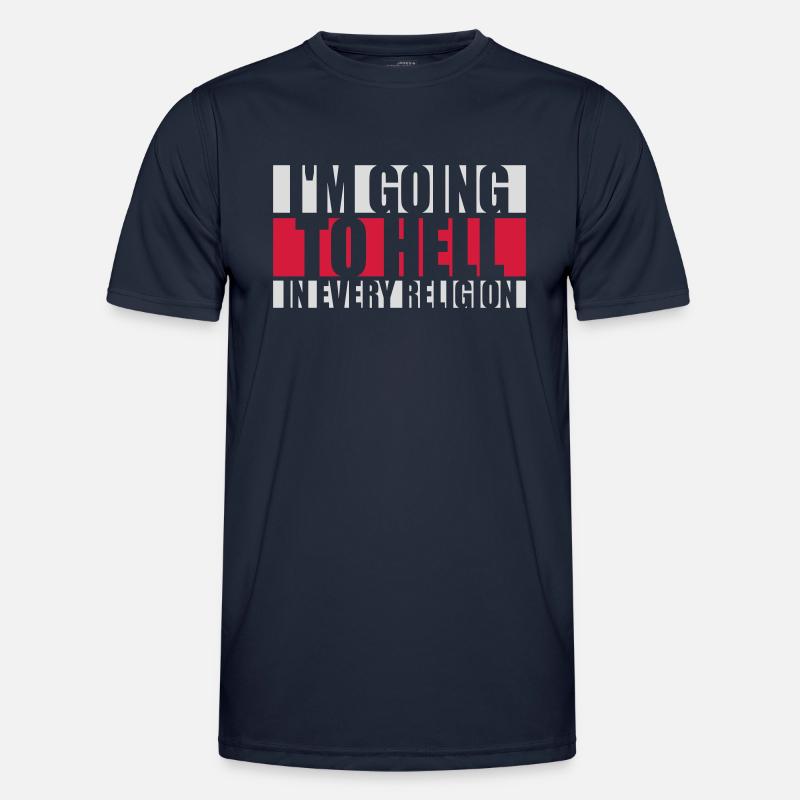 im going to hell - Männer Funktions-T-Shirt - Navy