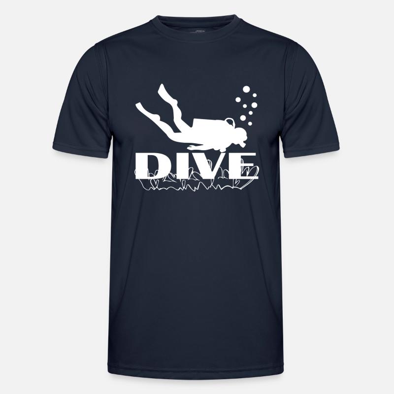 Diving Dive Dive - Men's Functional T-Shirt - navy