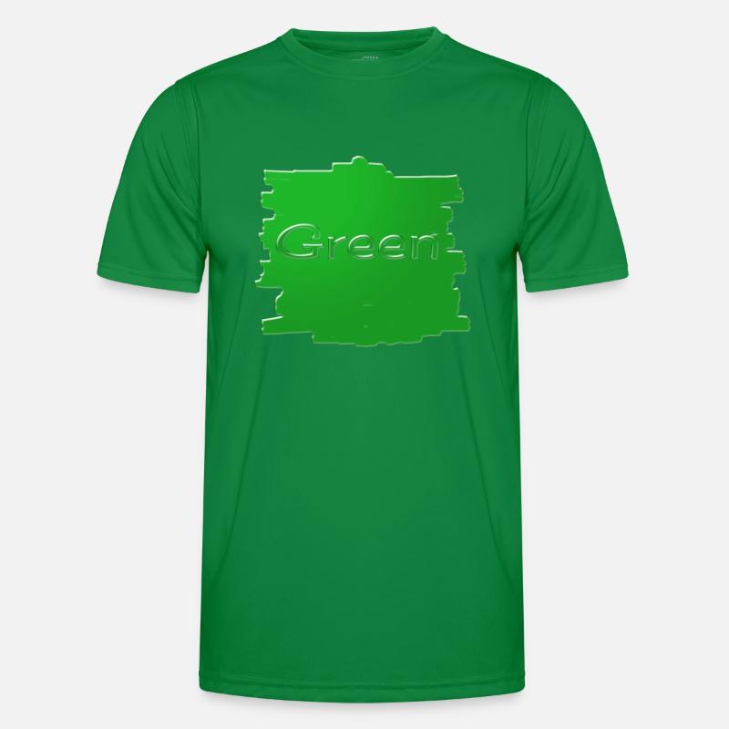 Vert T-shirt sport Homme