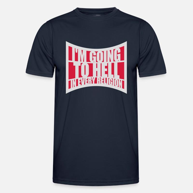im going to hell - Männer Funktions-T-Shirt - Navy
