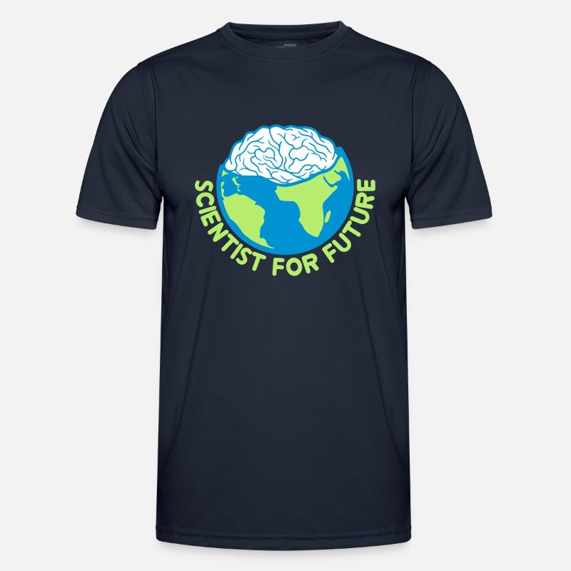 Scientist for Future - Männer Funktions-T-Shirt - Navy