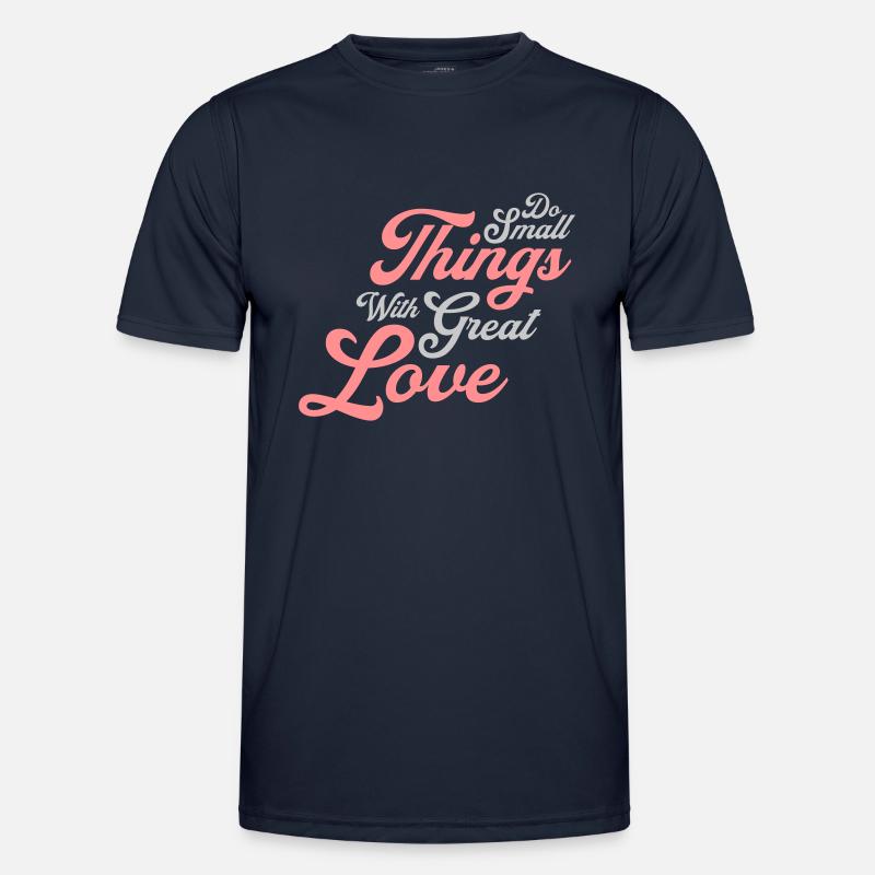 Quote do small things - Men's Functional T-Shirt - navy