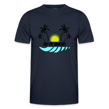 Rio de Janeiro - T-shirt sport Homme - bleu marine - Devant - AI Model Male 178 dark (178cm)