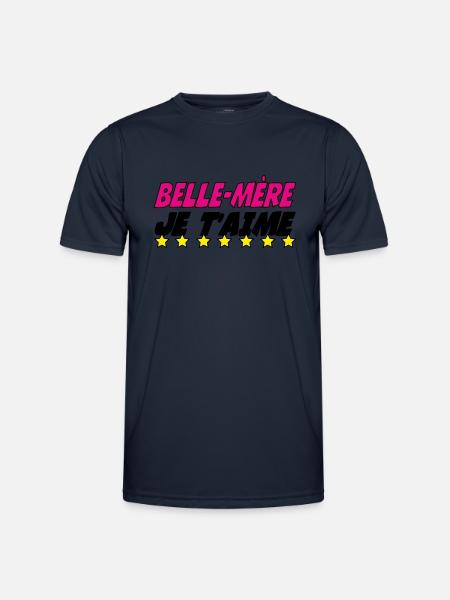 Stiefmutter, ich liebe dich - Männer Funktions-T-Shirt - Navy