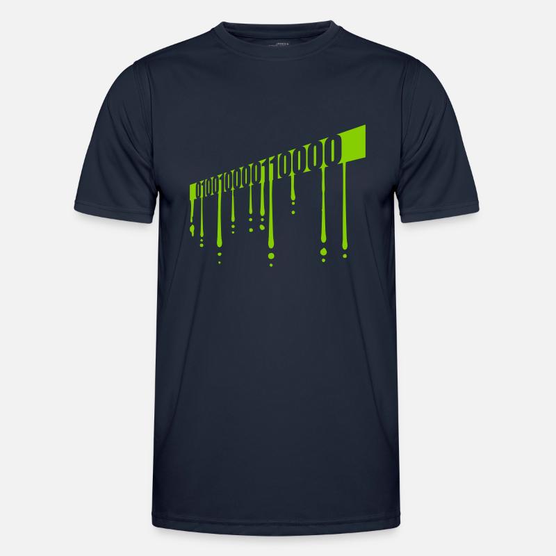 Binary Code Program Language - Men's Functional T-Shirt - navy