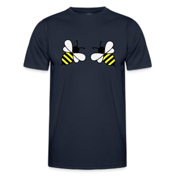 bees - Männer Funktions-T-Shirt - Navy - Vorne - AI Model Male 178 dark (178cm)