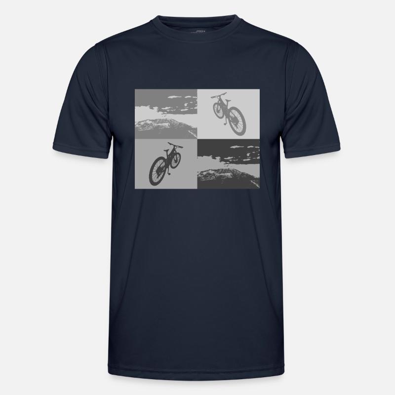 MTB Pop Art grey Männer Funktions-T-Shirt