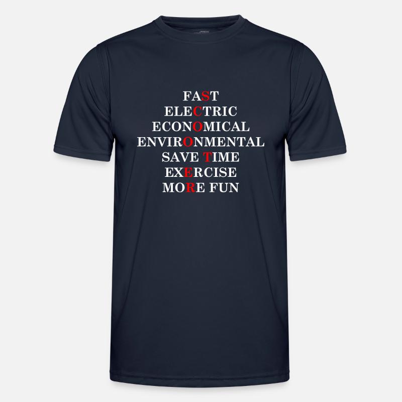 E-Scooter Roller Scooter - Men's Functional T-Shirt - navy