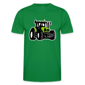 Traktor (3 color) - T-shirt sport Homme - vert - Devant - AI Model Male 178 dark (178cm)
